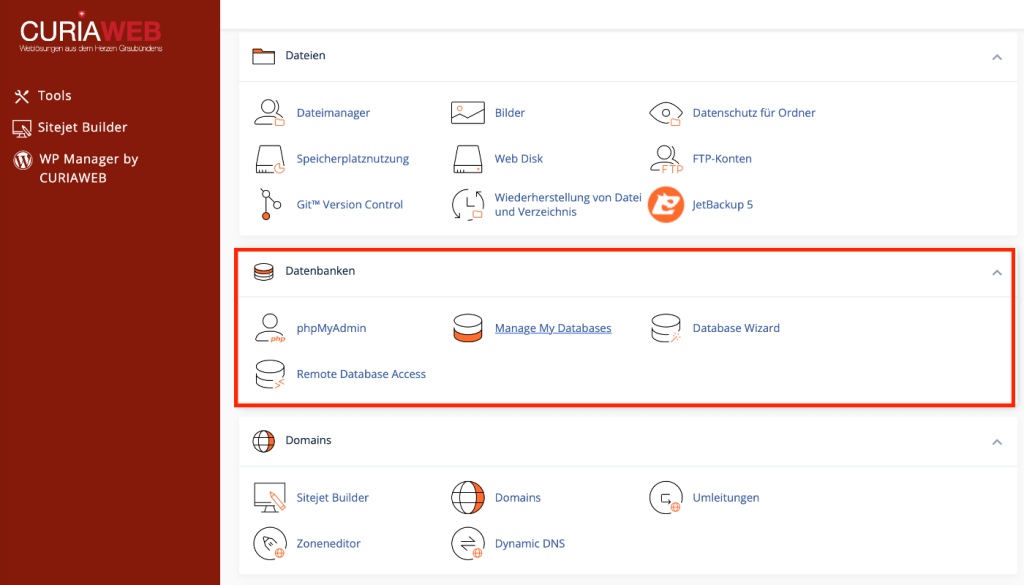 cPanel Datenbanken: MySQL und phpMyAdmin erklärt