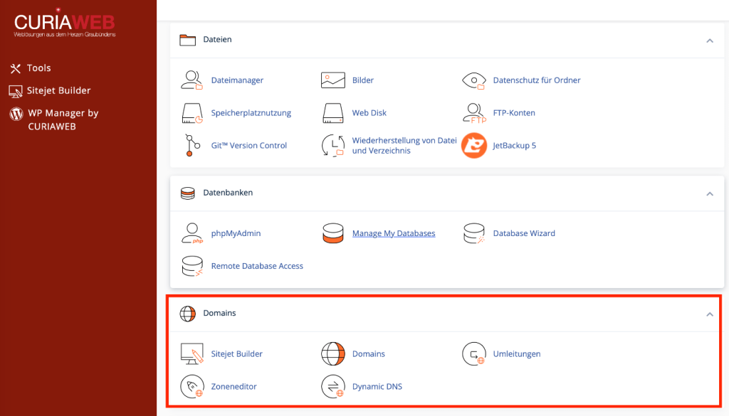 cPanel Domains: Domains, Umleitungen, DNS und Dynamic DNS erklärt