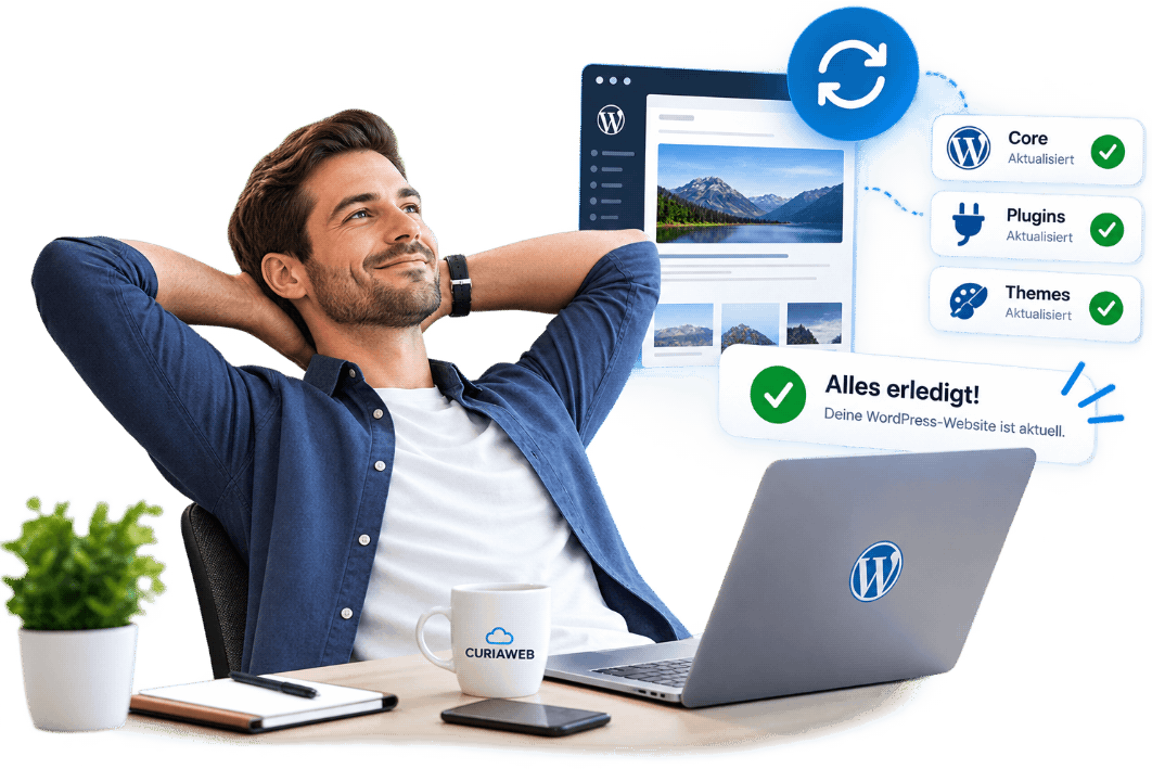 Managed WordPress Hosting mit regelmäßigen Updates für WordPress Core, Plugins und Themes