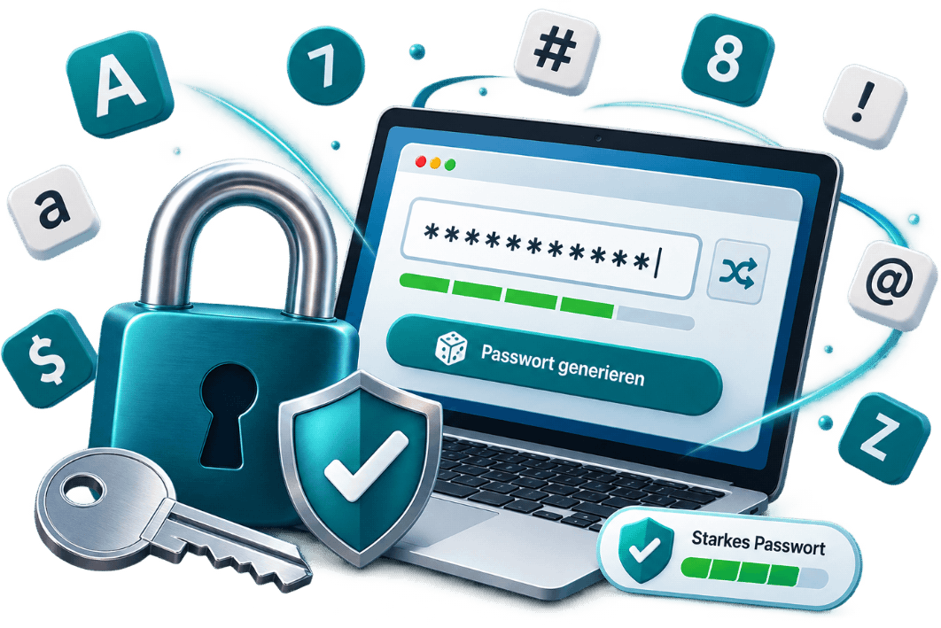 Sicherer Passwort Generator zum Erstellen starker Zufallspasswörter