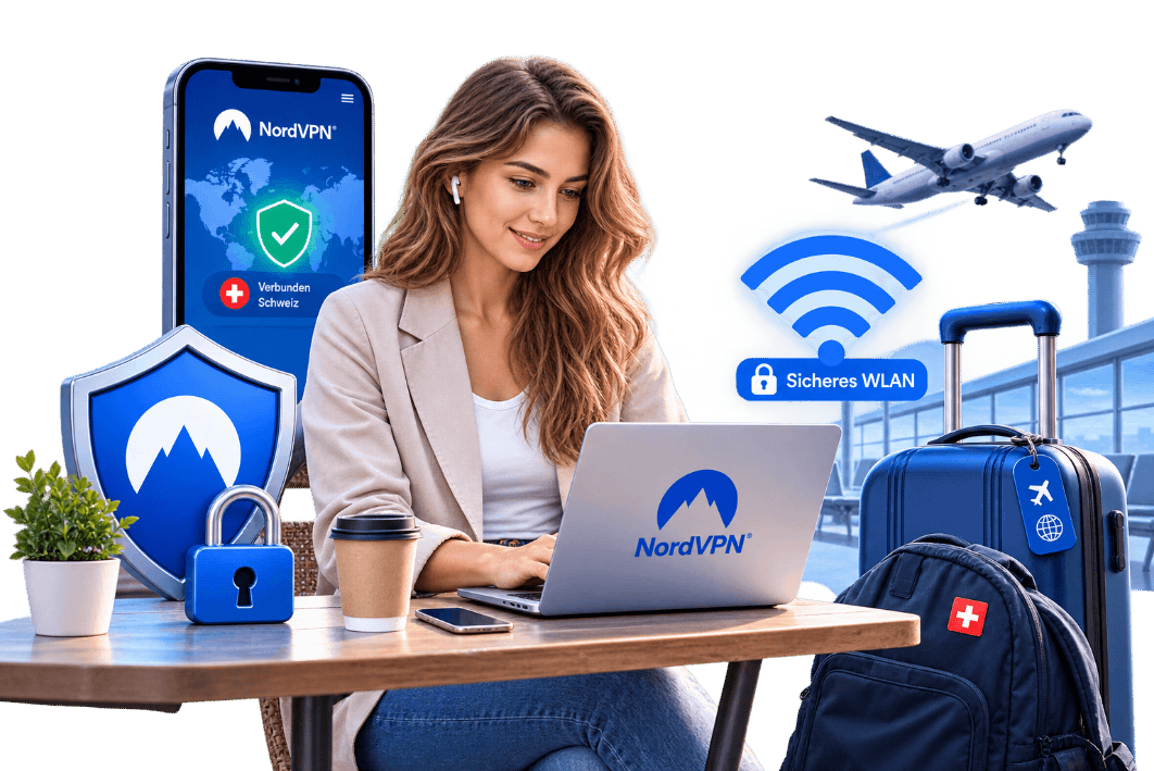 NordVPN für sichere VPN-Verbindungen in öffentlichen WLANs auf Reisen