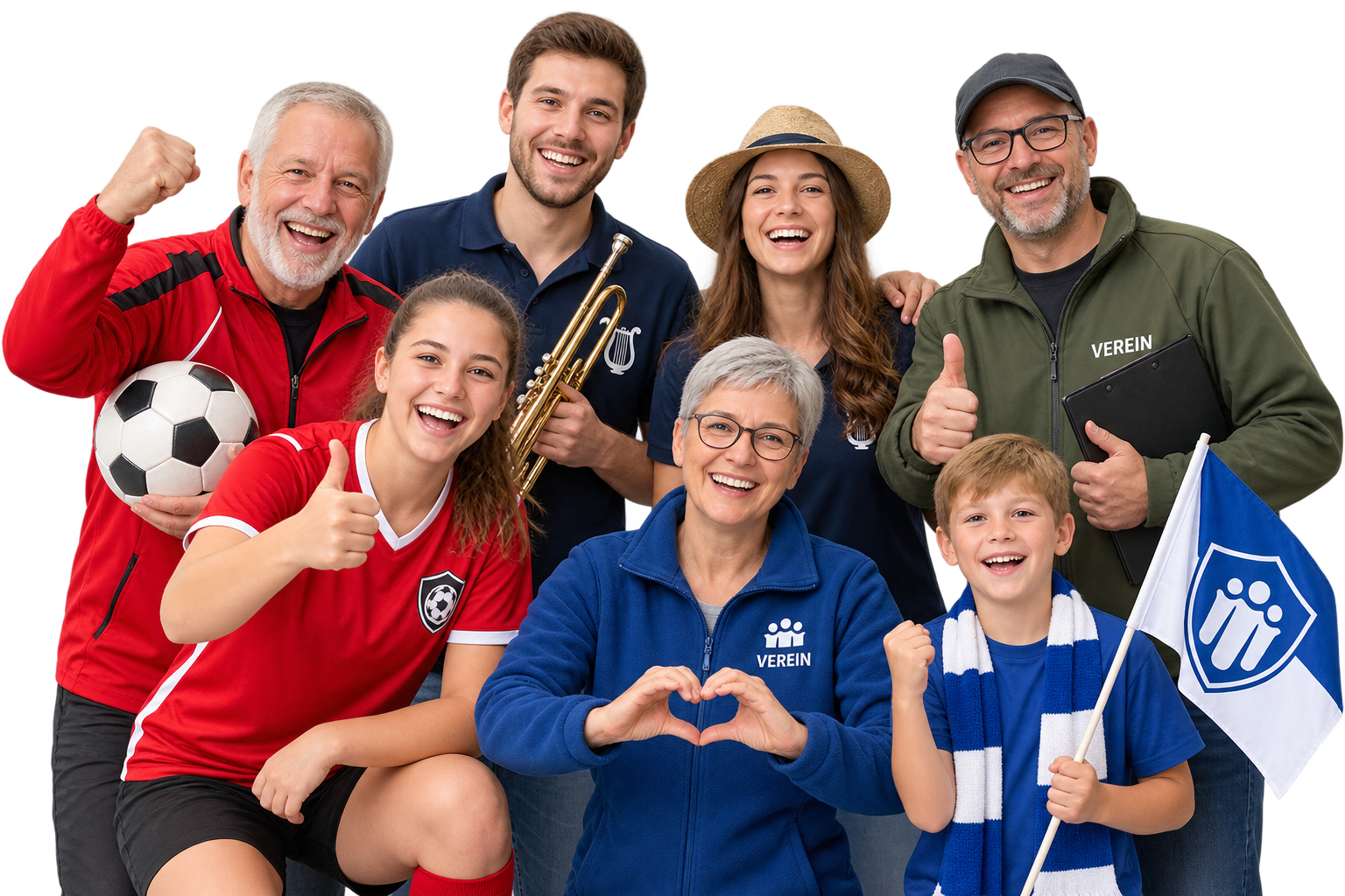 Vereinsmitglieder aus Sport, Kultur und Gemeinschaft